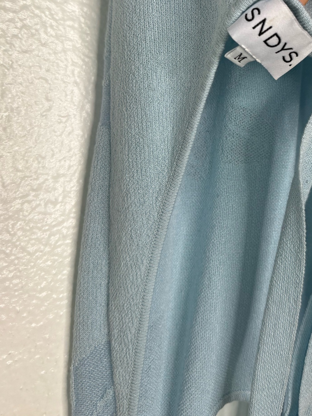SNDYS x Revolve Light Blue Tahiti Halter Maxi Dress with Tie Back Sz M - Picture 11 of 11